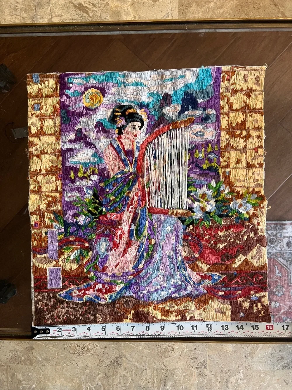 Dimensions Gold Collection 'MAGNOLIA SERENADE' Lena Liu Completed Canvas 16